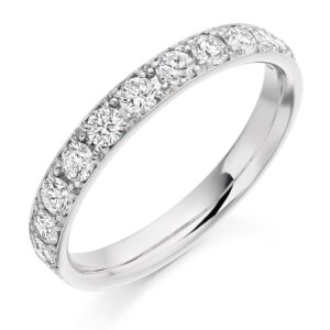 Ellie - Grain Set Diamond Wedding Ring